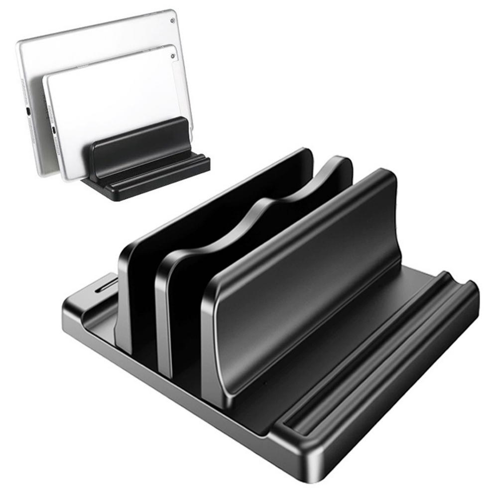 Laptop Accessories Organizer - 싱글/듀얼 슬롯 수직 노트북 스탠드 홀더,