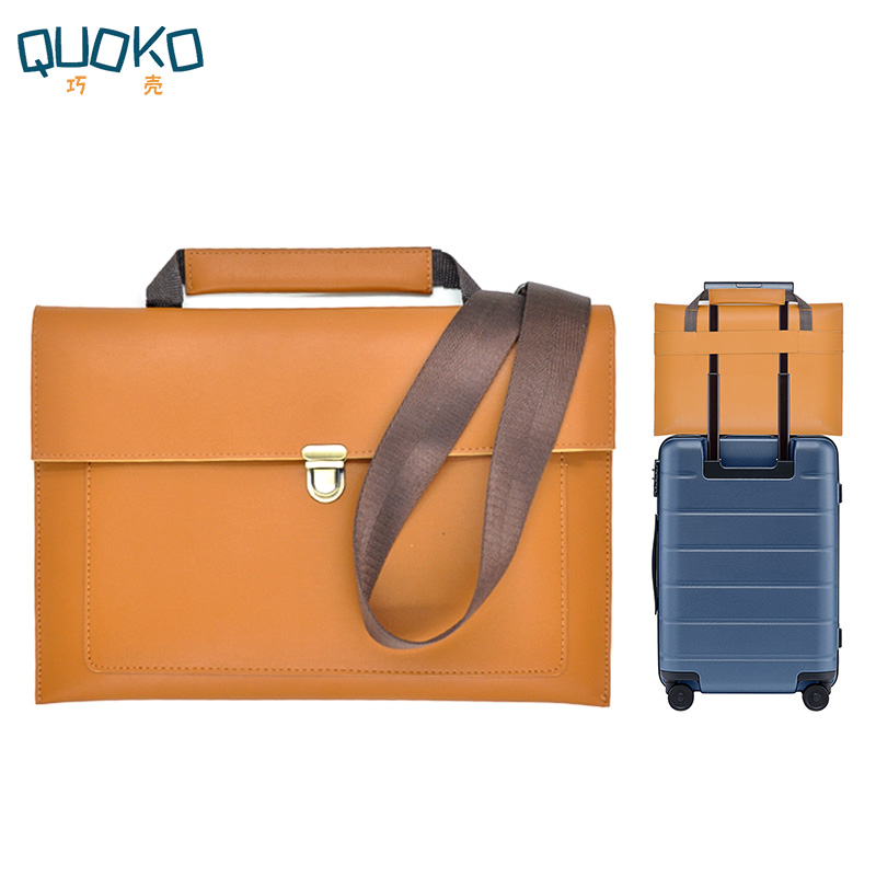 Laptop Accessories Travel Case - PU 가죽 노트북 가방, 노트북 운반