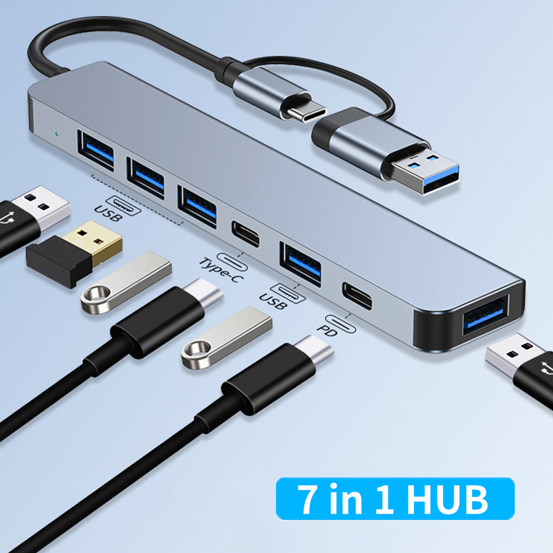 Laptop Accessories Hub - 7 포트 USB A 유형 C