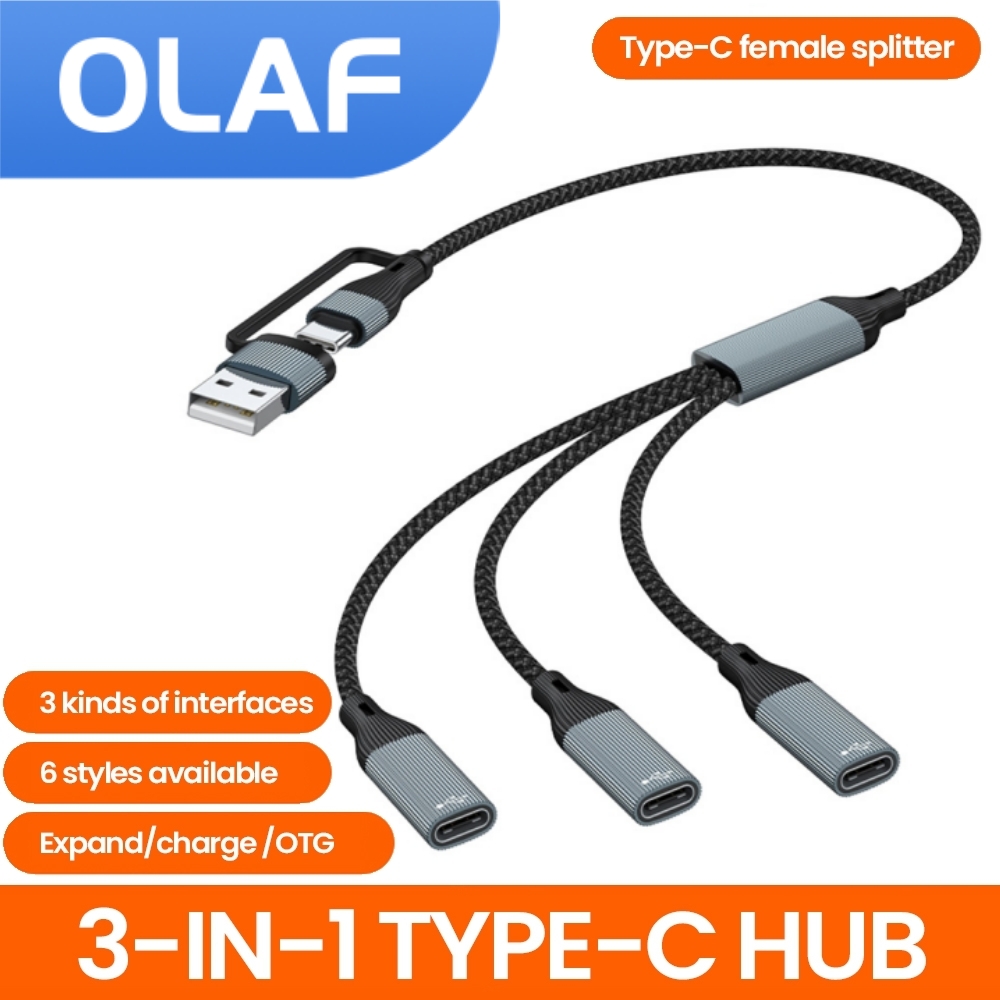 Laptop Accessories Hub - Olaf Hub USB 유형 C-3 포트