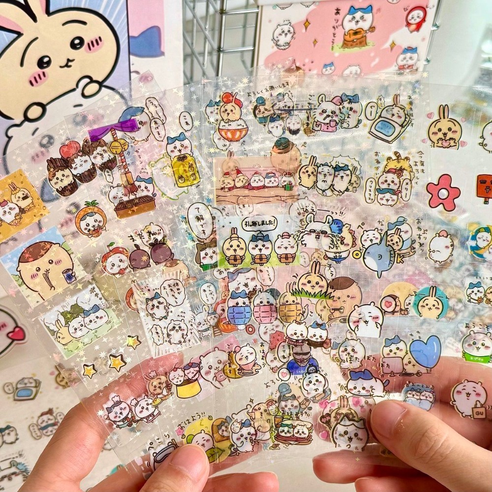 Laptop Accessories Wholesale - 30Pcs Chiikawa 레이저 스티커 만화 방수