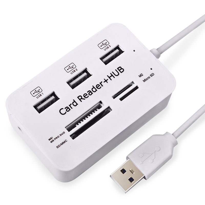 Laptop Accessories All In One - USB 허브 2.0 3 포트 TF