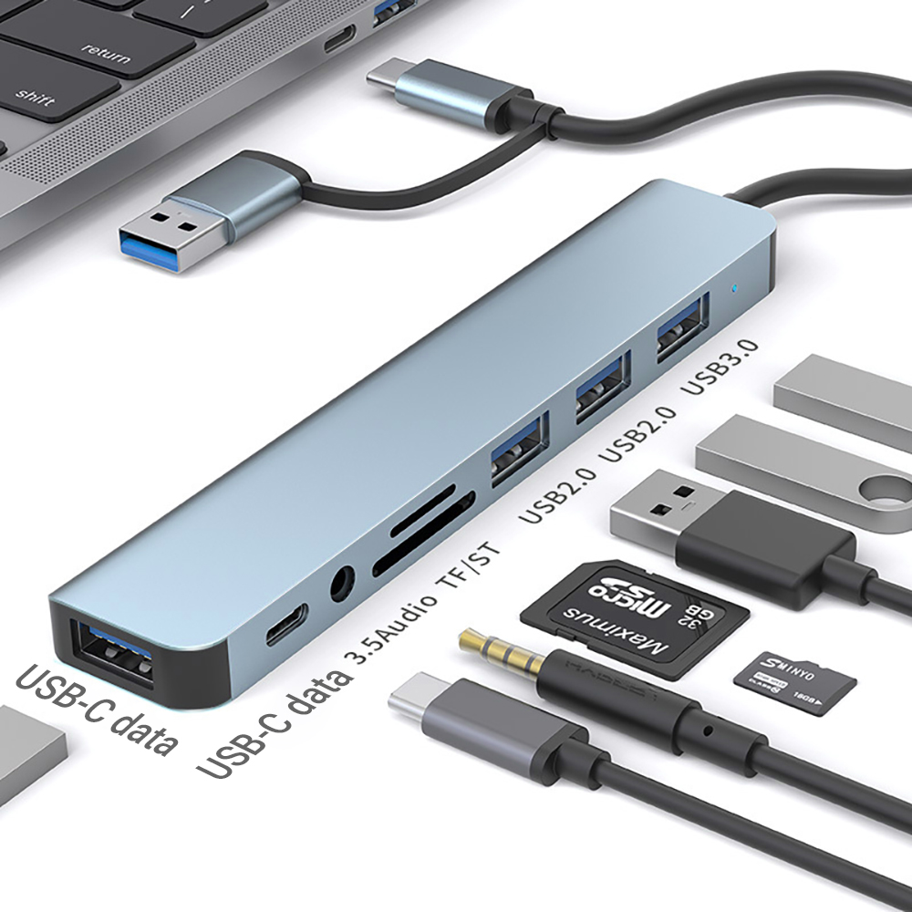 Laptop Accessories All In One - 9-in-1 듀얼 헤드 USB 도킹 스테이션
