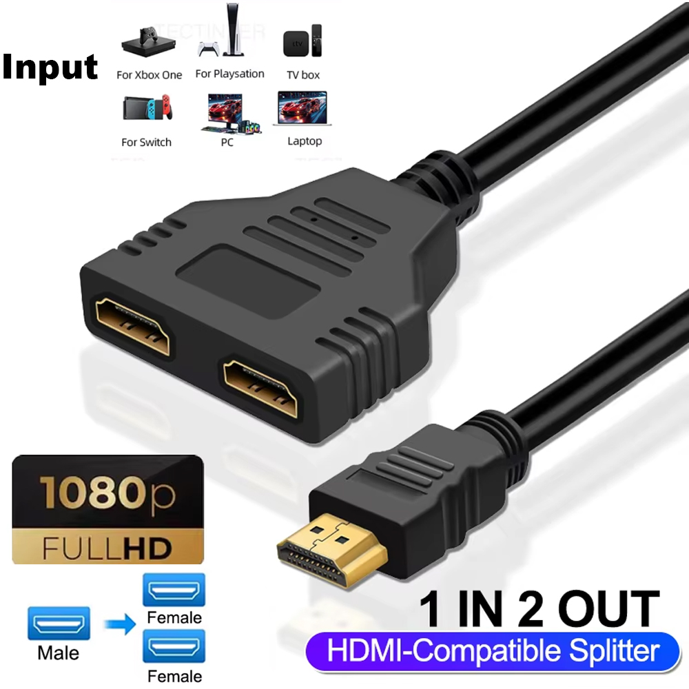 Xbox Laptop Accessories - XBox/PS4/PS3/DVD/PC/노트북/TV 2 듀얼 포트 HDMI 분배기