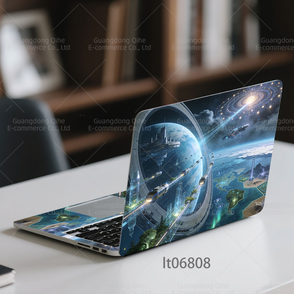 Laptop Accessories Msi - 2PCS 미래지향적 도시 노트북 데칼, 11-17인치