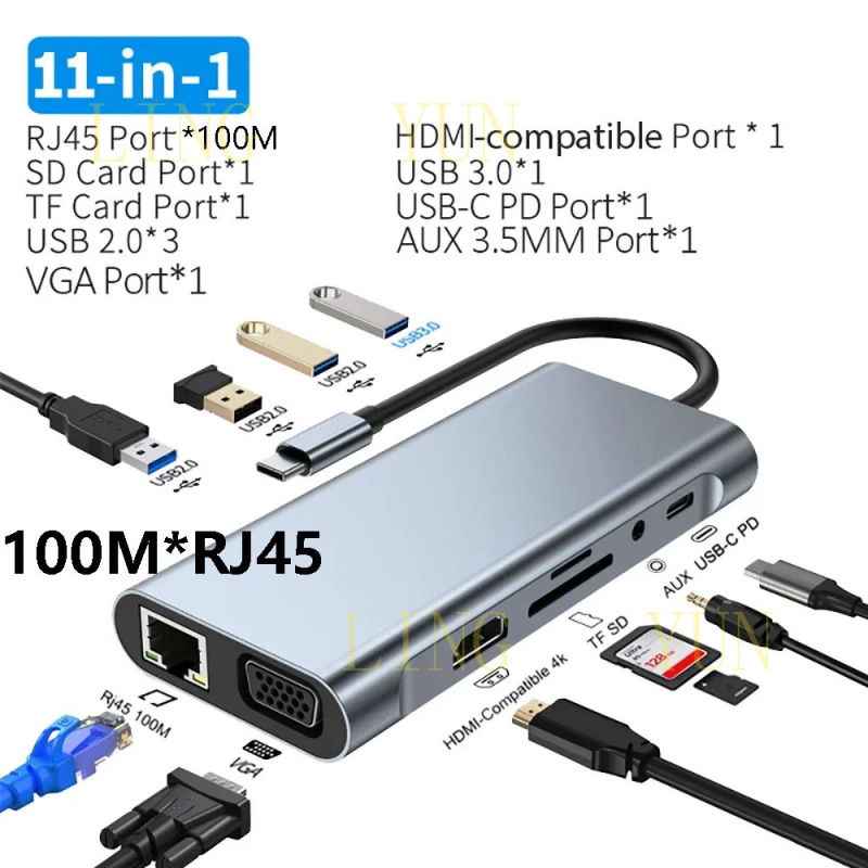 Usb C Docking Hub - Z 11포트 USB C 허브 도킹