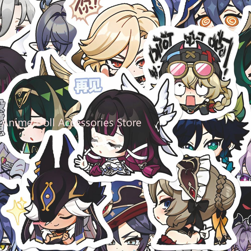 Laptop Accessories Wholesale - 64PCS Genshin Impact Moon Maiden 애니메이션