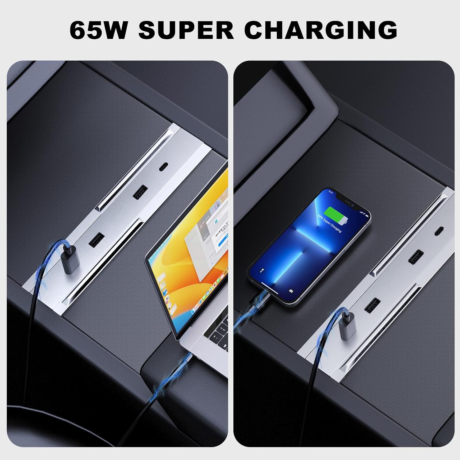 테슬라 모델 YL Y 런치 주니퍼 센터 콘솔용 27W- - Usb C Docking Hub 리뷰 및 가격