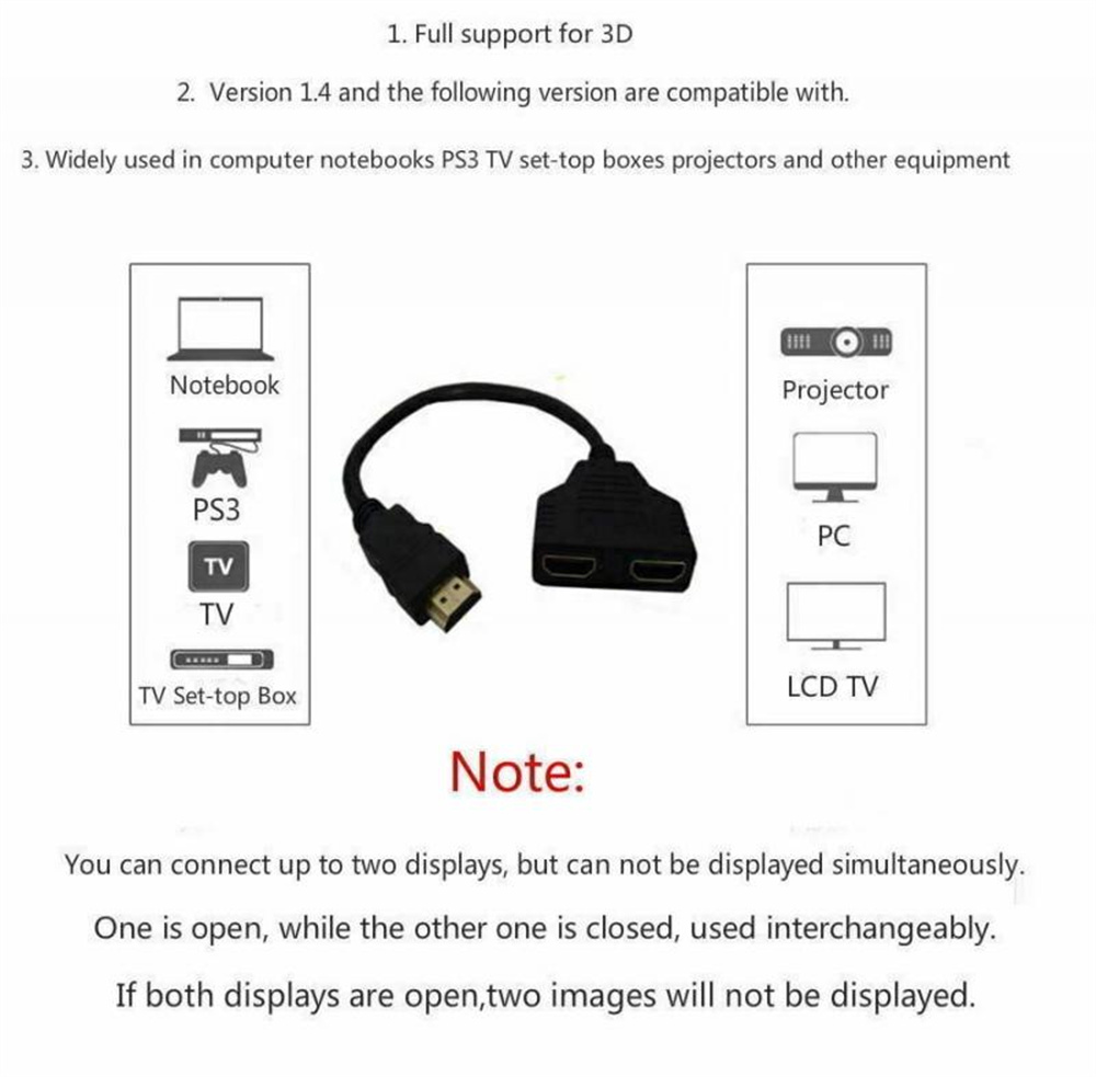 1080P 1 In 2 Out HDMI 호환 분배기 케 - Xbox Laptop Accessories 리뷰 및 가격