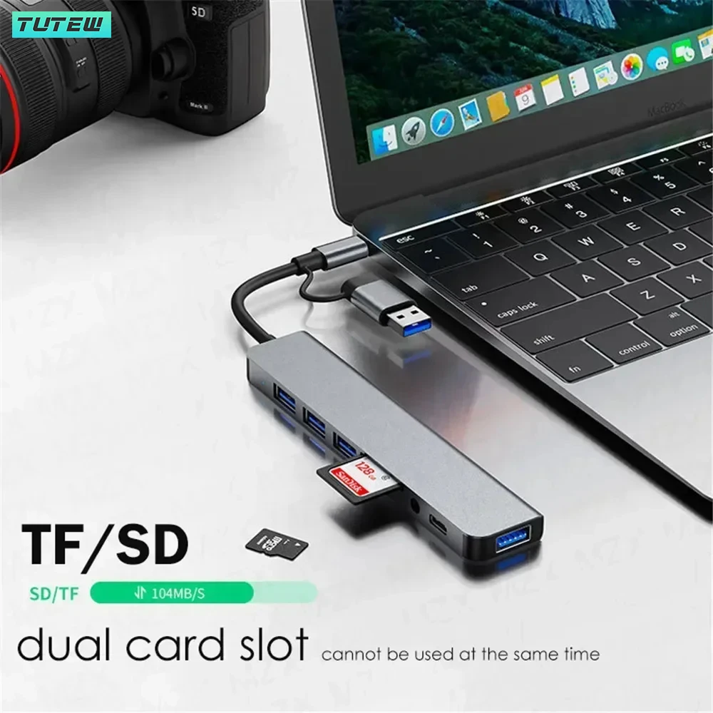 8 in 1 USB C 허브 USB 스플리터 USB 익 - Laptop Accessories Hub 리뷰 및 가격