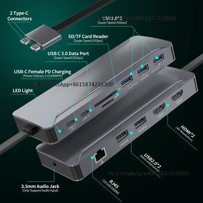 핫세일 듀얼 디스플레이 화면 타입 C to 4K30HZ - Usb C Docking Hub 리뷰 및 가격