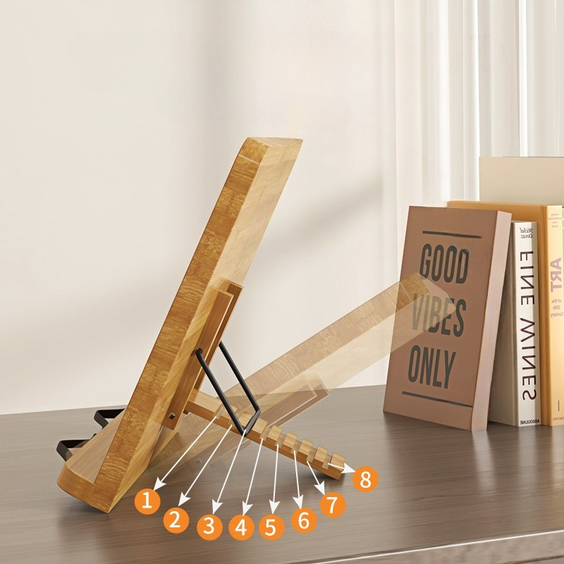 나무 독서대, 다기능 노트북 거치대, 8단계 높이 조절 - Laptop Office Accessories 리뷰 및 가격