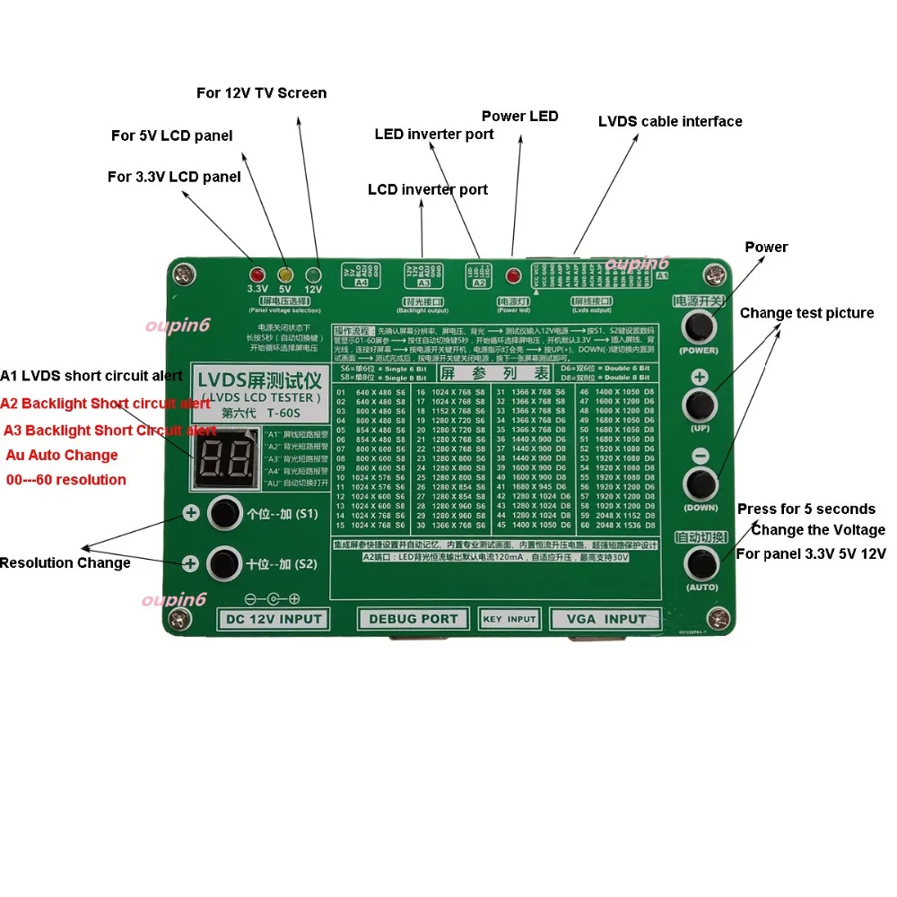 노트북 컴퓨터 TV LCD LED 테스트 도구 키트 세 - Laptop Repair Accessories 리뷰 및 가격