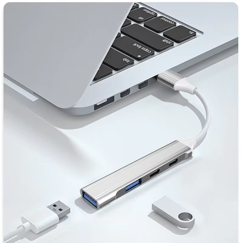 4 in 1 알루미늄 멀티 분배기 USB 2.0 USB - Laptop Accessories Hub 리뷰 및 가격