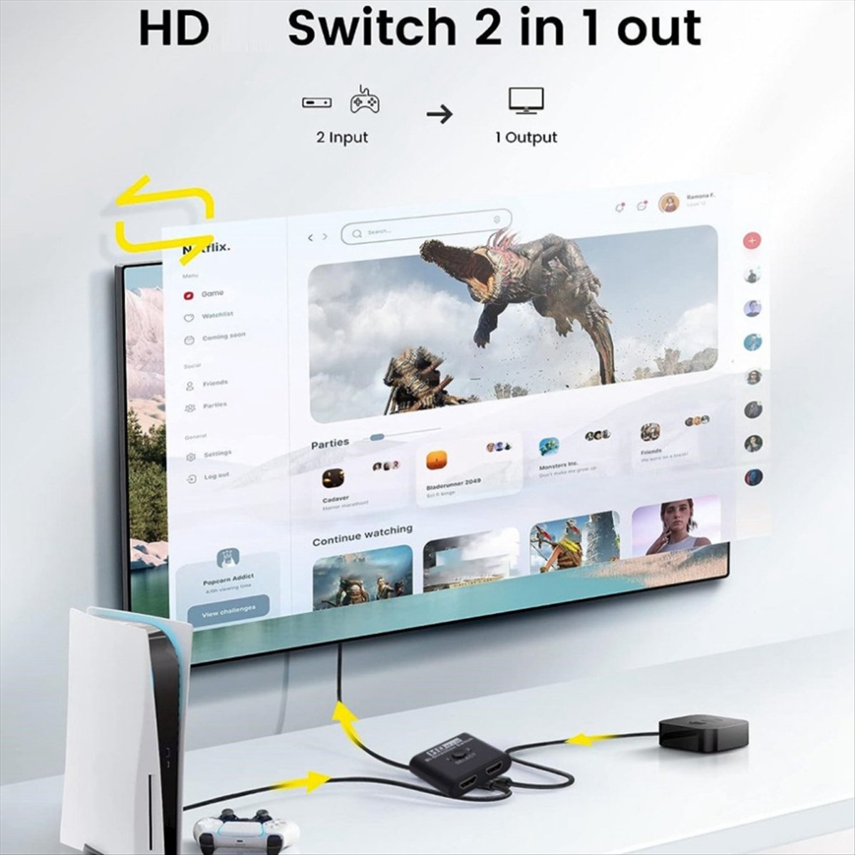 친절한!4K X 2K - 호환 가능한 스위치 양방향 2 - Xbox Laptop Accessories 리뷰 및 가격