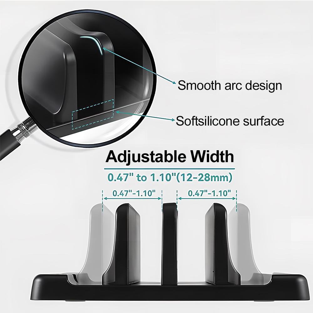 사무실용 ABS 노트북 스탠드 수직형으로 데스크탑 공간 - Laptop Accessories Wholesale 리뷰 및 가격