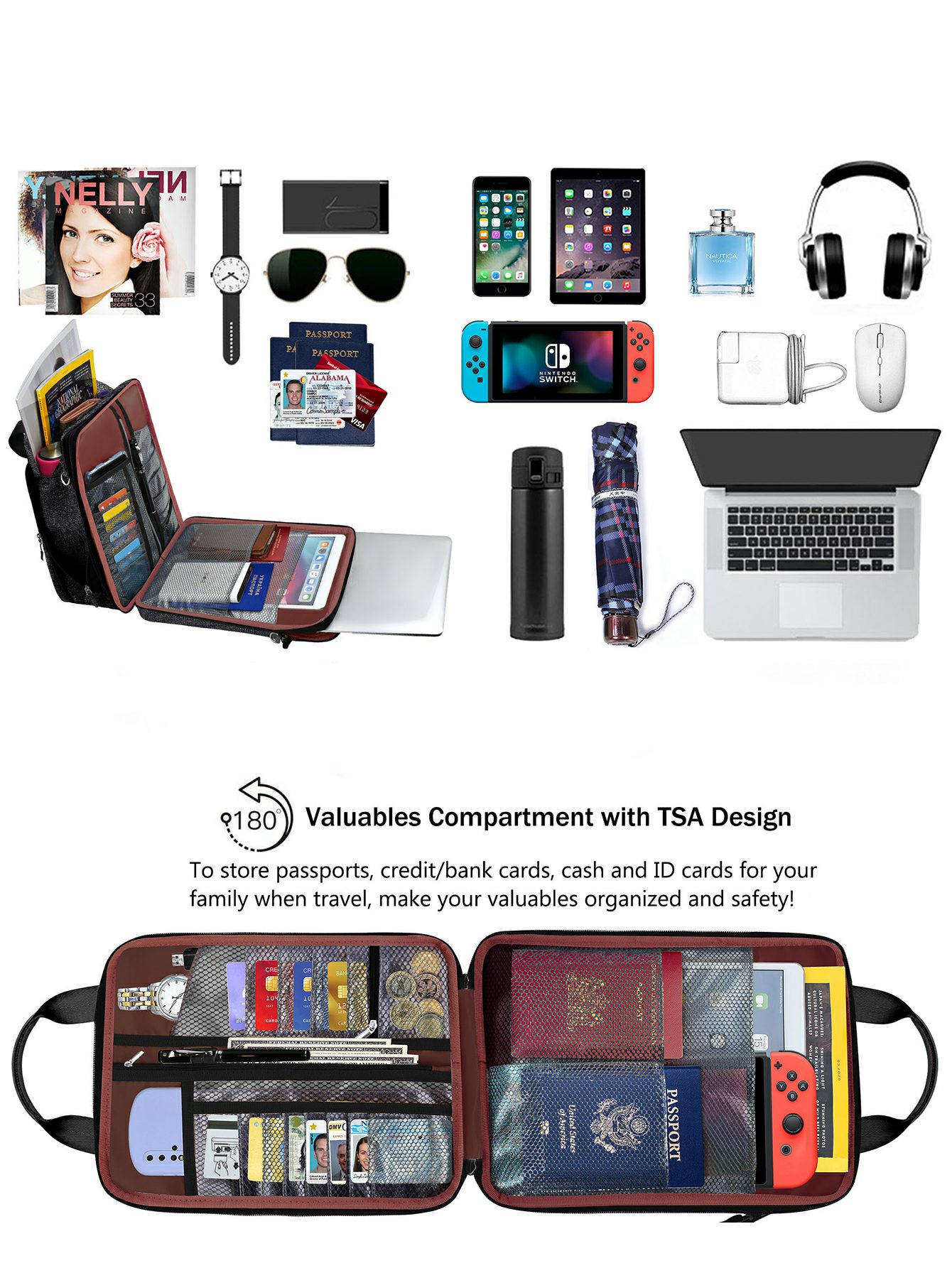 가변 용량 및 스트랩이 있는 노트북 숄더백, 여행용 캐 - Laptop Accessories Travel Case 리뷰 및 가격