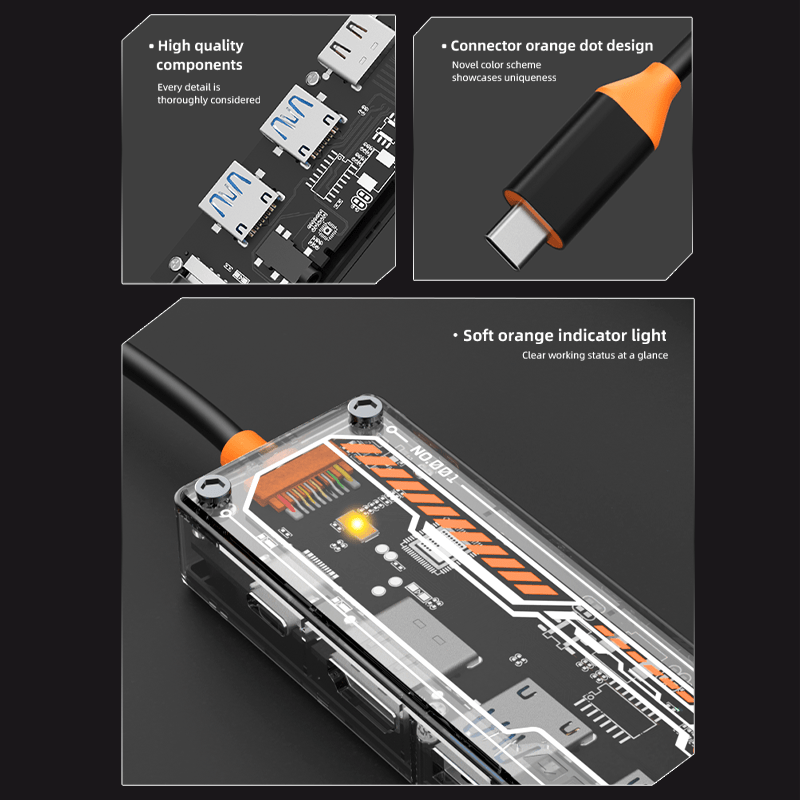 맥북 프로/에어용 6-in-1 USB-C 허브, 타입- - Usb C Docking Hub 리뷰 및 가격
