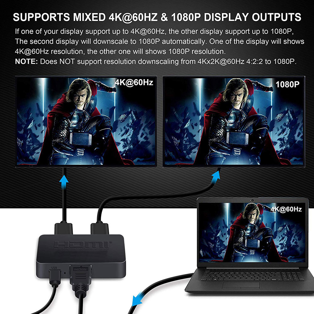 4K HDMI 호환 1x2 분배기 스위치 1 입력 2  - Xbox Laptop Accessories 리뷰 및 가격