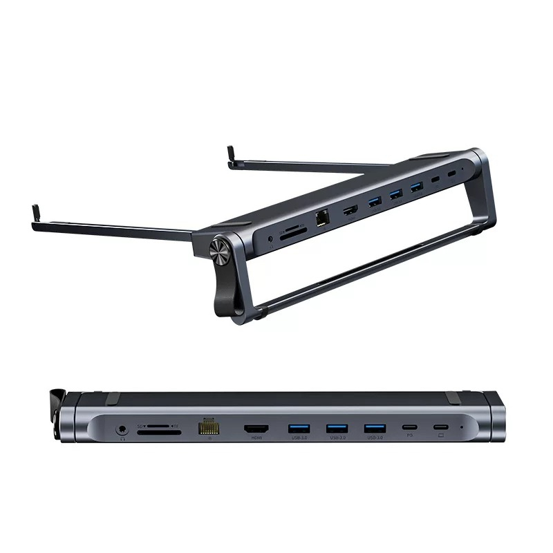 접이식 알루미늄 노트북 스탠드 9 in 1 도킹 허브( - Laptop Accessories Hub 리뷰 및 가격