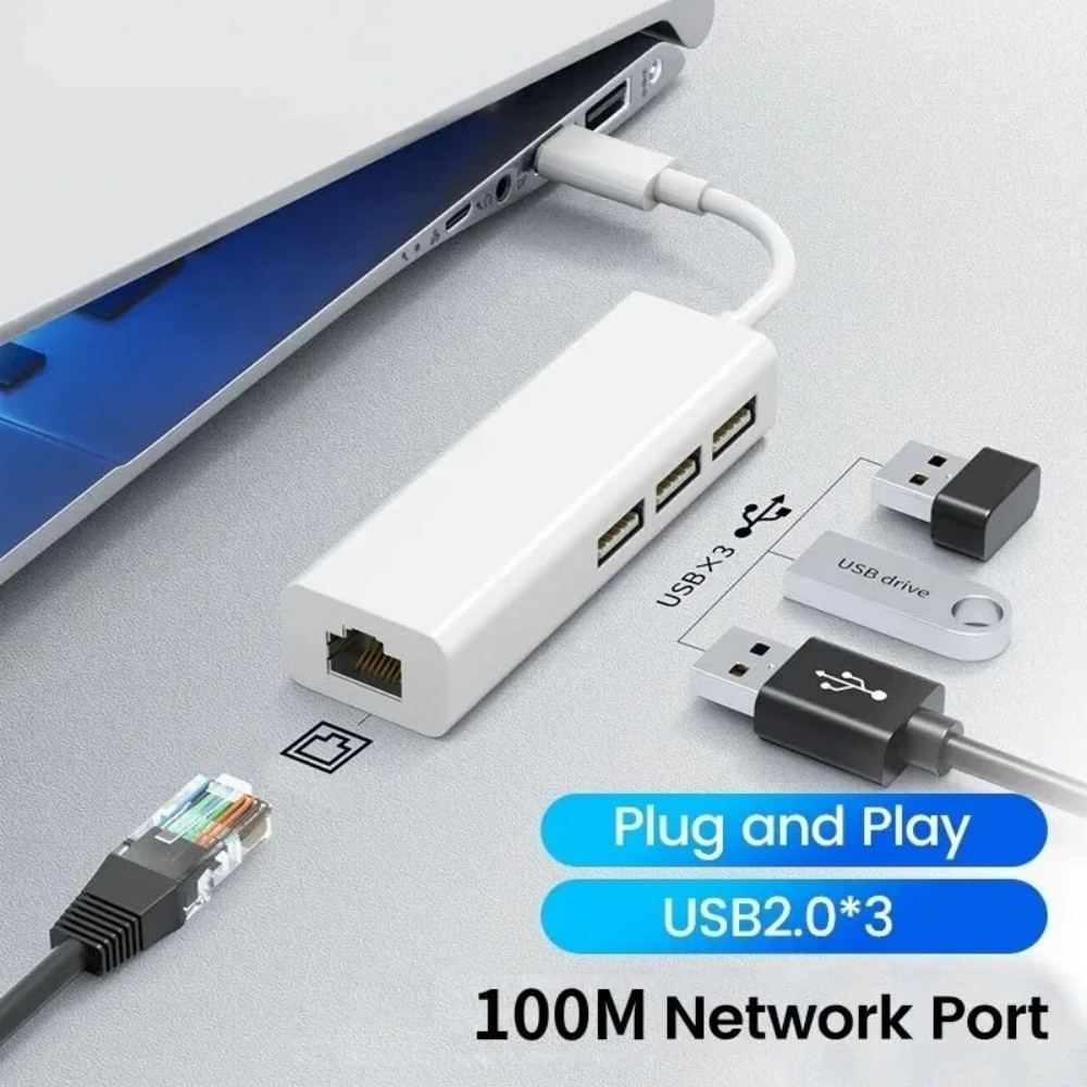 KEBIDUMEI 4 in 1 100Mbps RJ45  - Laptop Accessories Hub 리뷰 및 가격