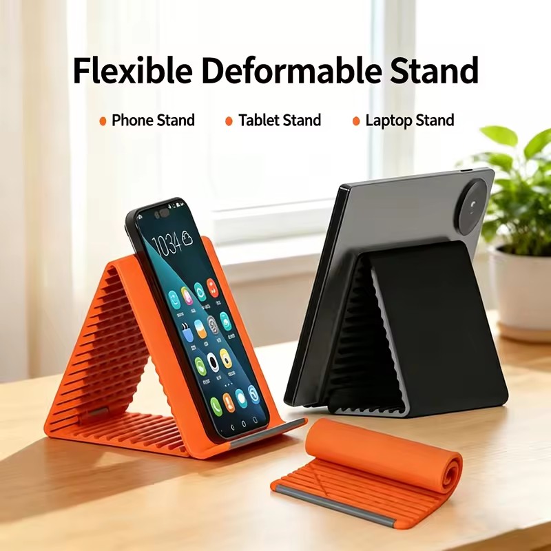 유연하고 접이식인 실리콘 폰 홀더, 휴대용 조절식 다각 - Laptop Office Accessories 리뷰 및 가격
