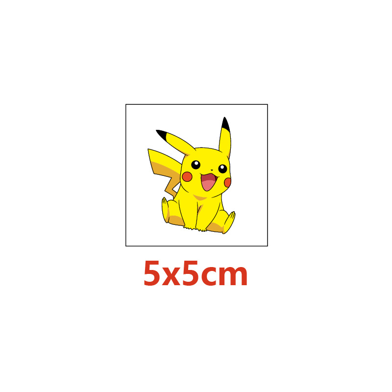 5*5cm 20pcs 포켓몬 피카추 문신 스티커 어린이 - Laptop Accessories Wholesale 리뷰 및 가격