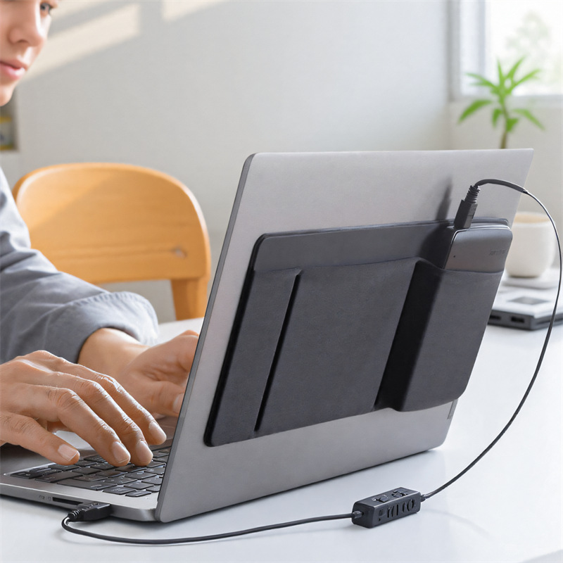 자가 접착식 마우스 보관 파우치, 3M 테이프가 있는  - Laptop Accessories Organizer 리뷰 및 가격