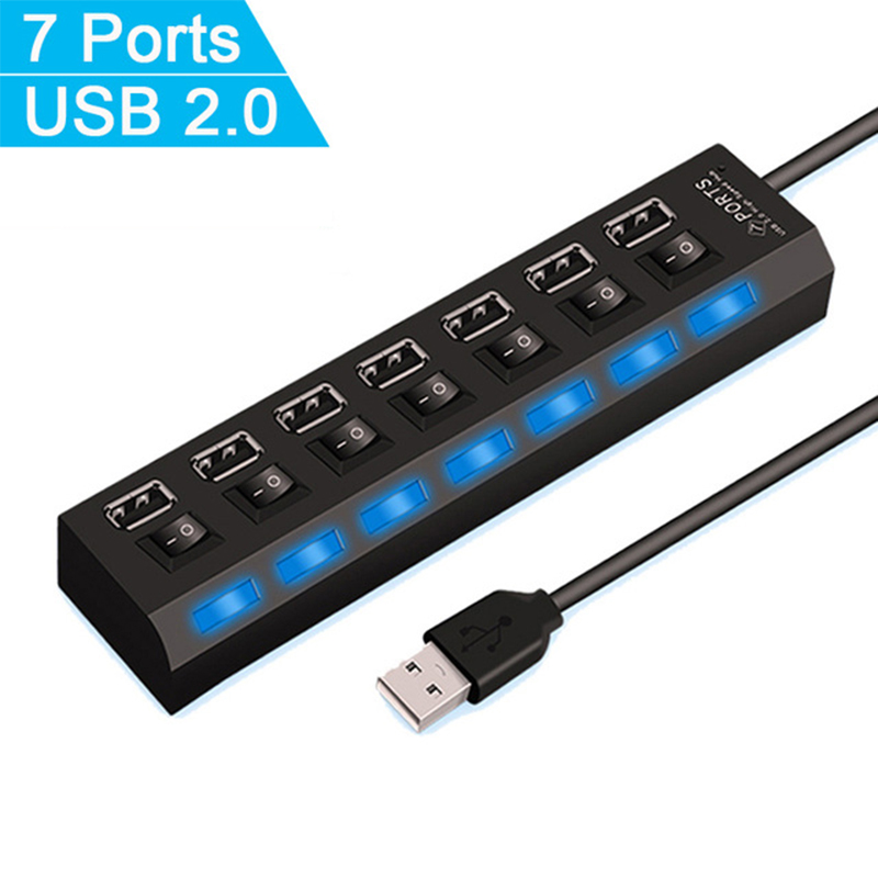 노트북 컴퓨터 액세서리용 7 포트 USB 2.0 허브  - Laptop Accessories Wholesale 리뷰 및 가격
