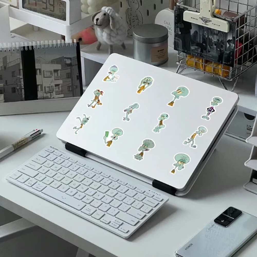 60개 스폰지밥 스퀴디워드 텐탈클스 장식 스티커 (노트 - Laptop Accessories Wholesale 리뷰 및 가격